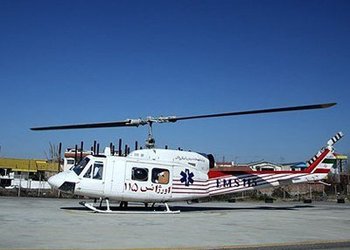 بالگرد اورژانس ۱۱۵ بوشهر برای نجات بیمار قلبی به پرواز در آمد