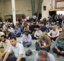 گزارش تصویری | مراسم دعای عرفه در مسجد دانشگاه تهران