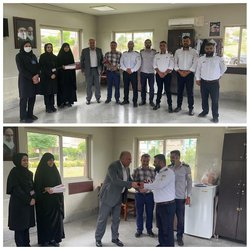 ازپرسنل حفاظت فیزیکی مرکز آموزشی درمانی شهید صیاد شیرازی تجلیل شد