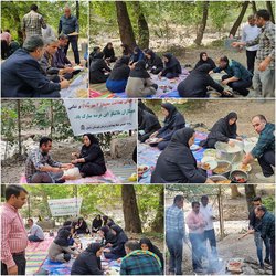 مراسم تجلیل روز بهداشت محیط در تفرجگاه انجیر چشمه شهر رامیان برگزار شد