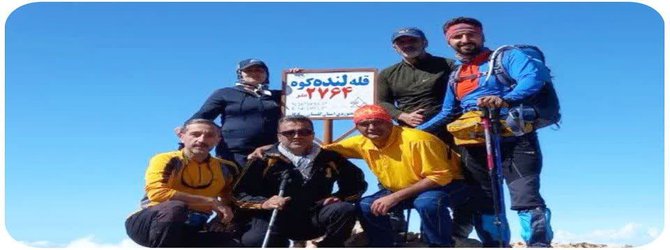 صعود تیم‌ کوهنوردی مرکز بهداشت استان گلستان به قله لنده کوه
