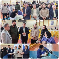 بازدید رئیس مرکز بهداشت استان از اردوی جهادی خدمات دندانپزشکی در شهرستان آق قلا