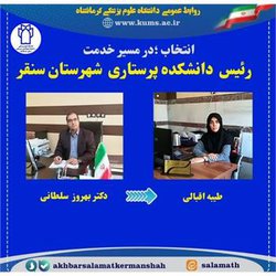 طیبه اقبالی به عنوان "رئیس دانشکده پرستاری سنقر و کلیایی" منصوب شد/ تقدیر از دکتر بهروز سلطانی