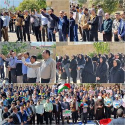 خروش مدافعان سلامت در کنار مردم شهرستان رامیان درمحکومیت جنایات رژیم صهیونیستی