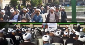 حضور مسئول محترم دفتر نمایندگی ولی فقیه مرکز تحقیقات و آموزش گلستان در تجمع طلاب و روحانیون استان