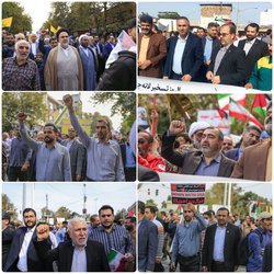 حضور رییس دانشگاه علوم پزشکی در مراسم گرامیداشت ۱۳آبان