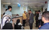 دیدار دکتر پورمحمدی مدیر شبکه بهداشت و درمان شهرستان دامغان با پرسنل و بیماران بیمارستان ولایت