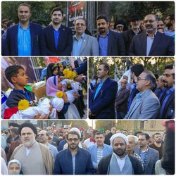 حضور رئیس دانشگاه در تجمع و راهپیمایی علیه رژیم غاصب صهیونیستی