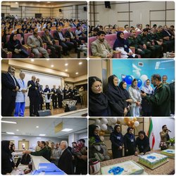 مراسم جشن روز پرستار در مرکز آموزشی درمانی ۵ آذر برگزار شد