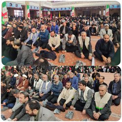 حضور بسیجیان جامعه پزشکی مرکز بهداشت استان در مراسم حماسه ۹دی در مصلی گرگان