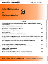 مقالات مجله تحریریه‌ی آنالیز ریاضی سهند، دوره ۹، شماره ۱ منتشر شد