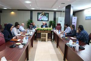 جلسه مدیران موسسه با کارشناسان مجاری