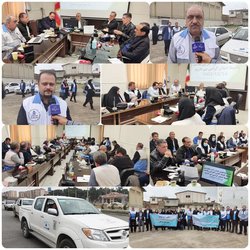 مانور بسیج سلامت نوروزی بهداشت محیط در مرکز استان برگزار شد