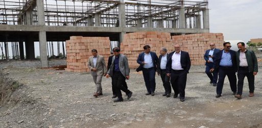بازدید مسئولان صندوق رفاه دانشجویان وزارت از پروژه های در حال ساخت پردیس دانشگاه