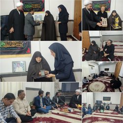 دیدار مشاور امور ایثارگران دانشگاه و مدیران شهر خان ببین با خانواده شهید قانعی