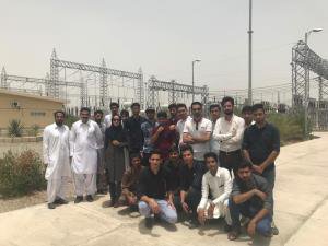 بازدید دانشجویان گروه برق مجتمع از پست برق DCS  سراوان