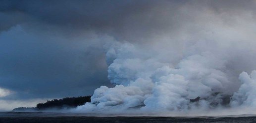 The volcanic eruption on Hawaii is now making an acidic fog