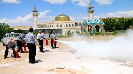 برگزاری کارگاه آموزشی اطفاء حریق در واحد بجنورد