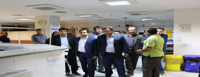 بازدید شبانه معاون درمان و سرپرست معاونت توسعه مدیریت و منابع دانشگاه علوم پزشکی استان از بیمارستان های یاسوج