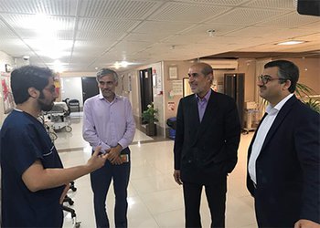 بازدید سرزده عضو هیات امنا دانشگاه علوم پزشکی از بیمارستان آموزشی درمانی قلب بوشهر