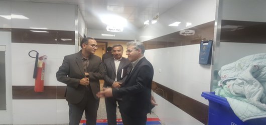 بازدید معاون توسعه مدیریت و منابع دانشگاه از مرکز آموزشی درمانی شهید بهشتی