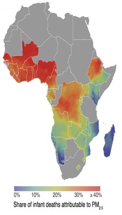 Air pollution a major cause of infant deaths in sub-Saharan Africa