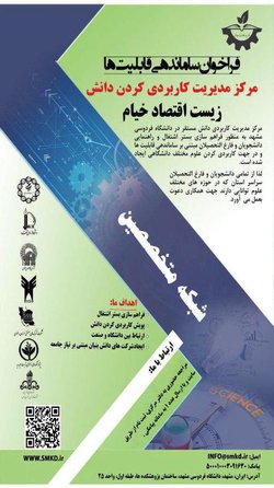 فراخوان ساماندهی قابلیت ها مرکز مدیریت کاربردی کردن دانش زیست اقتصاد خیام 