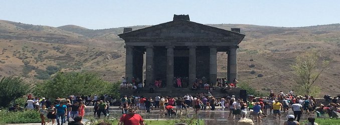 The Point of Armenia's Splashy Holiday is Getting Wet