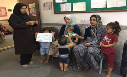 اجرای طرح وارنیش فلورایدکودکان۳تا۵ساله در علی آبادکتول
