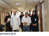 بازدید کارشناسان اداره اعتباربخشی دانشگاه از بخش‌ها واحده‌ای بیمارستان شریعتی