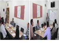 جلسه دکتر پورمحمدی مدیر شبکه بهداشت و درمان شهرستان دامغان با مسئولین مراکز خدمات جامع سلامت شهری