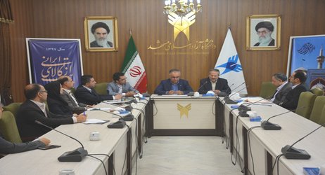 گزارش تصویری-دیدار معاون پژوهشی دانشگاه آزاد اسلامی مشهد با معاون شرکت منطقه برق خراسان رضوی