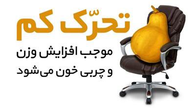 کم تحرکی سبب افزایش وزن و چربی خون می شود