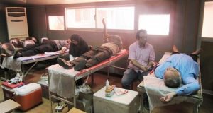 اهدای خون همکاران مرکز تحقیقات و آموزش گلستان