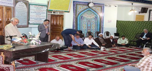 جلسه بررسی مسائل منطقه باسکول شهرستان دامغان با حضور دکتر پورمحمدی و مسئولین شهرستانی