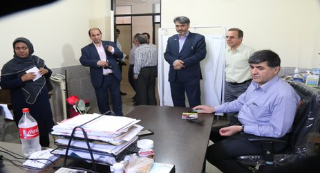 معاونت توسه مدیریت ومنابع دانشگاه از روند خدمت رسانی در مرکز خدمات جامع سلامت مینودشت بازدید نمود