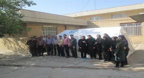 دومین مانور اضطراری برپایی چادر در هنگام بلایا