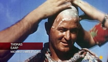 Rare Color Footage of WWII Navy Hazing Rituals