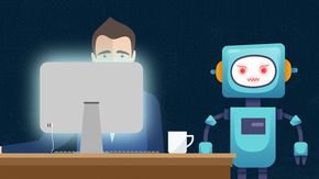 Being watched by a cranky robot might help you focus