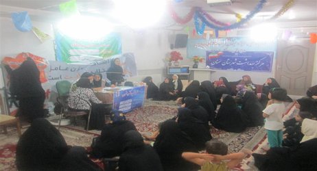 حضور تیم شهید رهنمون کانون بسیج جامعه پزشکی مرکز بهداشت سمنان در پایگاه بسیج حضرت سکینه (س)