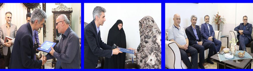 دیدار رئیس دانشگاه علوم پزشکی استان سمنان با خانواده های شهدای دانشگاه