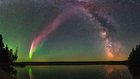 This bright purple ribbon—named STEVE—is an entirely new celestial phenomenon