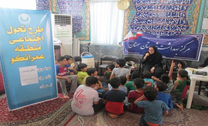 برپایی ایستگاه سلامت در حسینیه عمرانکوی محلات سمنان