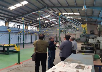 بازدید از کارگاه ساخت گلخانه رویش