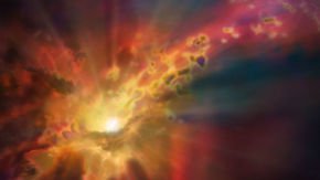 So much gas is escaping from this distant galaxy, it could form 500 stars a year