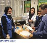 بازدید مدیران فرودگاه بین‌المللی امام خمینی از برنامه‌های بهداشتی شبکه ری در هنگام بازگشت حجاج