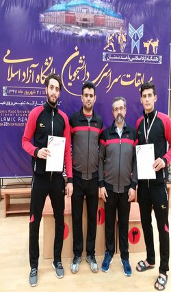 درخشش دانشجوی تکواندوکار دانشگاه آزاد اسلامی قم در مسابقات کشوری