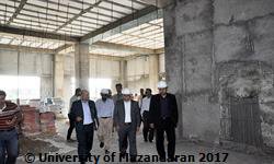 بازدید رییس امور آموزش عالی تحقیقات و فناوری سازمان برنامه و بودجه کشور و هیات همراه از پروژه های عمرانی دانشگاه مازندران