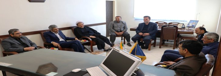 نشست دکتر دانایی رئیس دانشگاه علوم پزشکی استان سمنان با مدیر کل زندان های استان سمنان