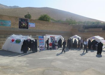 بهره مندی اهالی منطقه قلعه تک در شهرستان کیار از خدمات پزشکی رایگان طرح شهید رهنمون